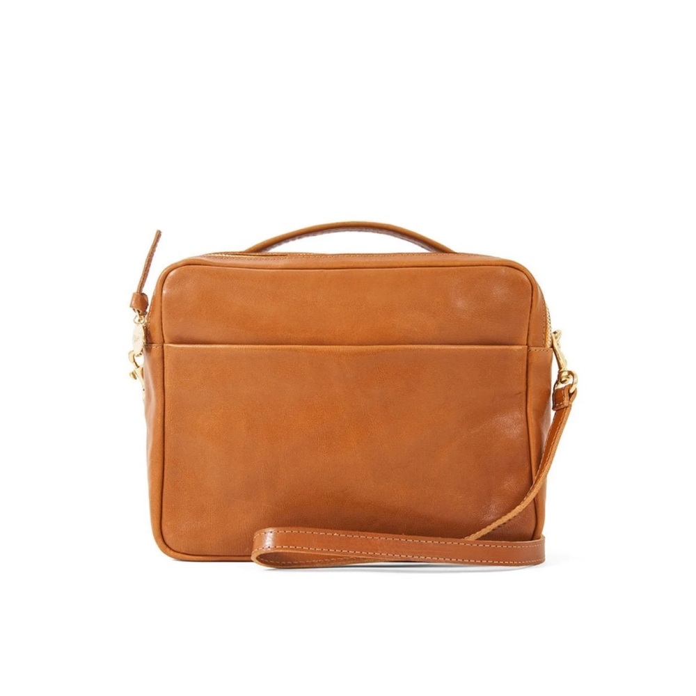 Clare V maribel brown top handle crossbody bag - Picture 12 of 13